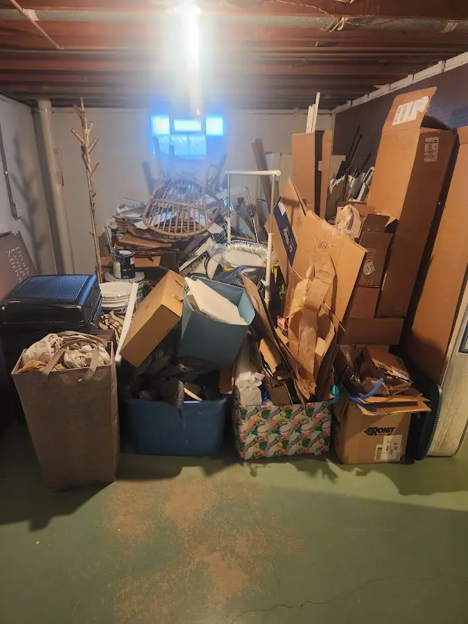 Roll-off dumpster container at job site for 20 Yard Dumpster Rental in McMinnville